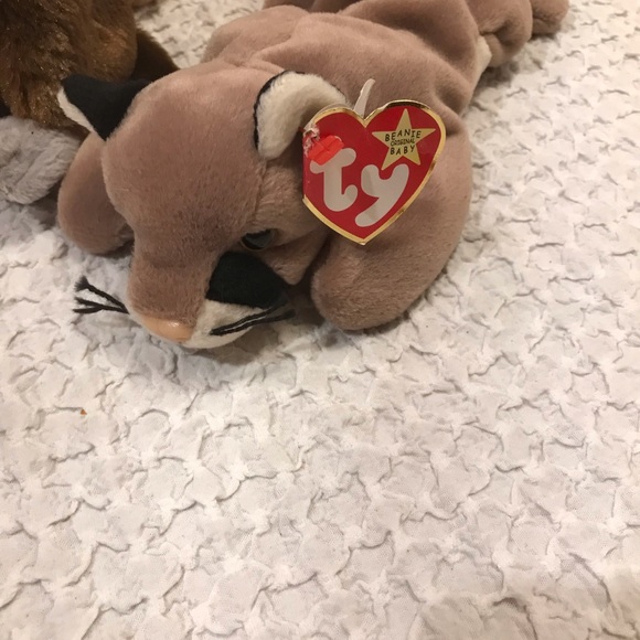 Vintage lot of 8 Beanie Buddy plush Jungle Safari animals tiger monkeys - Picture 6 of 9